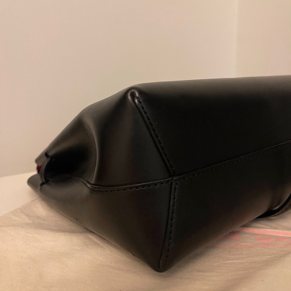 Mansur Gavriel Lady Bag leather, black+red. 100% authentic - Picture 6 of 8